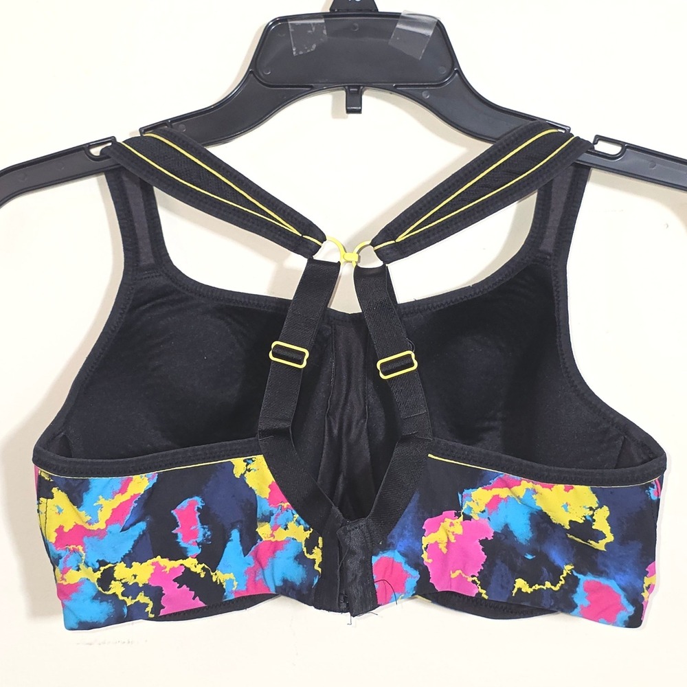 Panache Women's ELECTRIC PRINT Full-Busted Underwire Sports Bra 36DD Multicolor - Picture 9 of 11